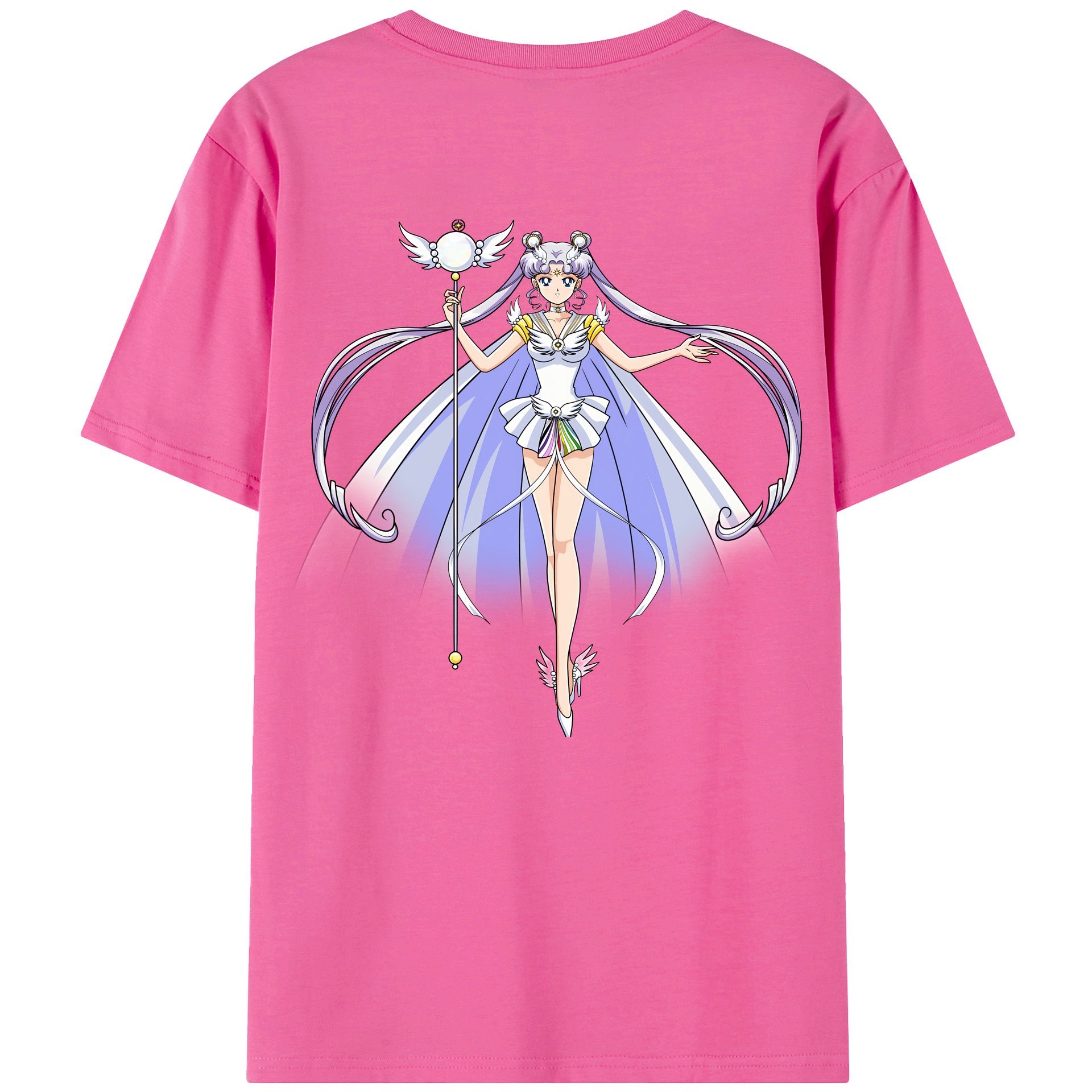 （画像用） 美少女戦士セーラームーン 月野 うさぎ つきの うさぎ Sailor Moon Tsukino Usagi レディース半袖Tシャツ(バックプリント)